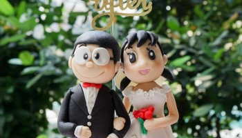 大雄終於娶到靜兒返屋企喇