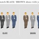 What color of shoes match with my suit?