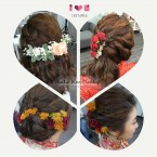 婚紗/裙褂/敬酒鮮花造型 (Lovely Bride – Miss Lai)