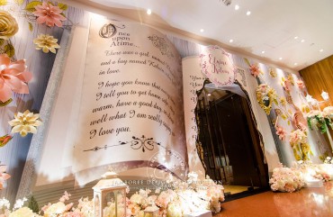 A magical fairytale entrance with “Once Upon a Time” Book.