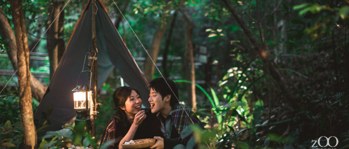 Christy and Samson’s camping engagement session