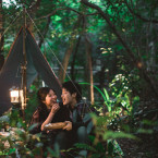 Christy and Samson’s camping engagement session