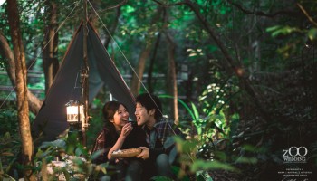 Christy and Samson’s camping engagement session