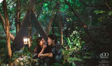 Christy and Samson’s camping engagement session
