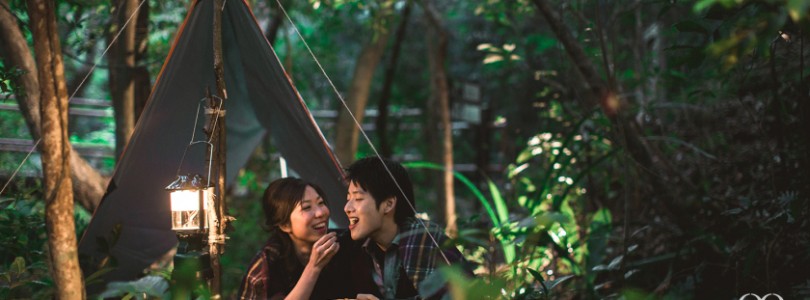Christy and Samson’s camping engagement session
