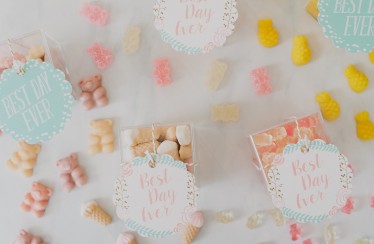 DIY Wedding Favor Candy Boxes