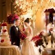 Glamorous wedding filled with gold and red colour