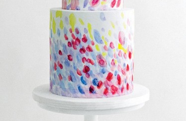 These Brushstroke Wedding Cakes Are Legit Works of Art