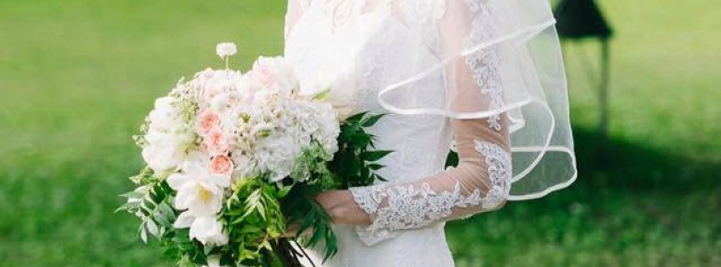 A convertible wedding gown