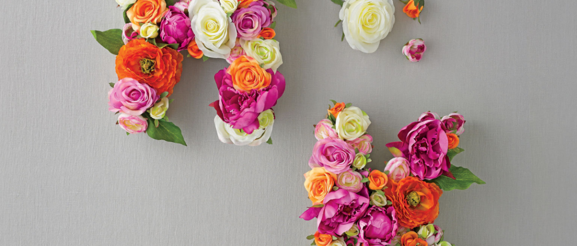 Go Garden Chic with this Floral Monogram DIY