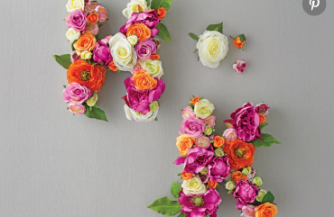 Go Garden Chic with this Floral Monogram DIY