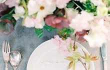 spring colors table setting