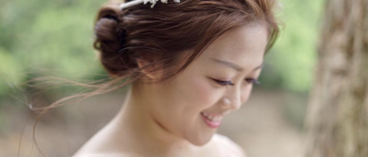pretty bridal in pre wedding