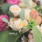 TROPICAL DELUXE BRIDAL BOUQUET AND MATCHING BOUTONNIERE