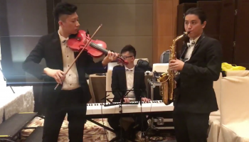 Saxophone Violin Keyboard Trio 簡單愛