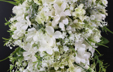 Lily of the valley teardrop bridal bouquet