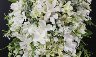 Lily of the valley teardrop bridal bouquet