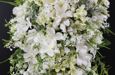 Lily of the valley teardrop bridal bouquet