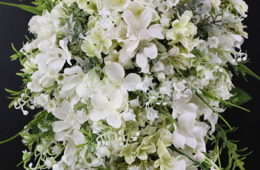 Lily of the valley teardrop bridal bouquet