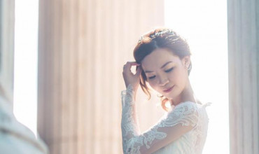 Vintage style wedding gown in London