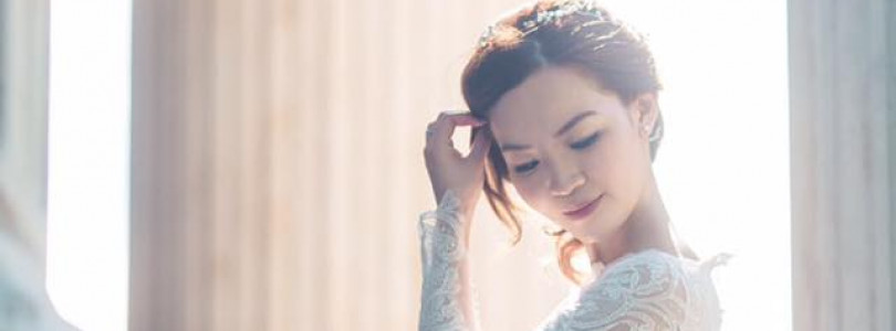 Vintage style wedding gown in London