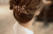 Loose wave updo