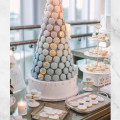 Initial cookies and the ombré blue macaron tower