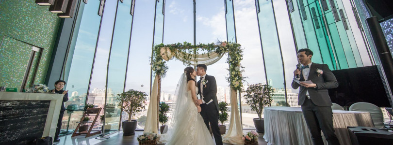 Catherine and Kan wedding day photo