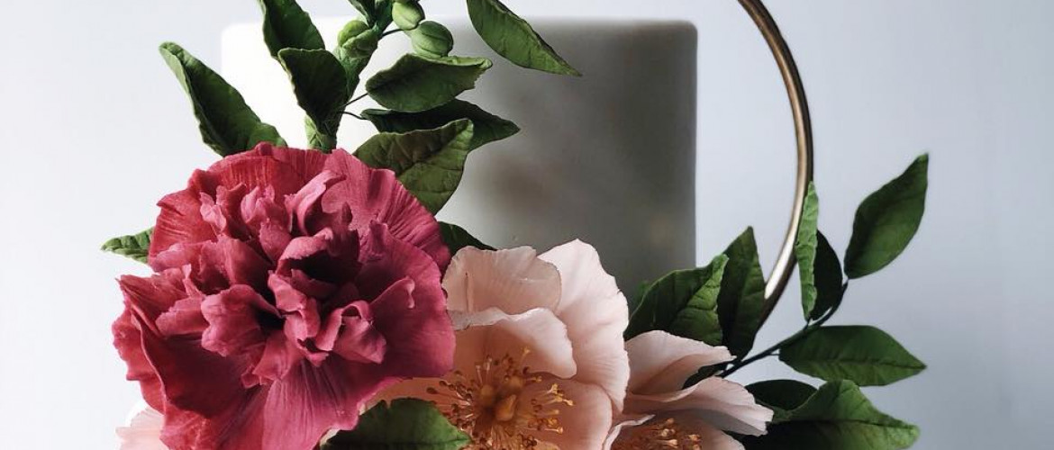 Elizabeth & Conrad wedding cake