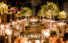 Candlelight and forest greens for the aisle with love and blessing.
