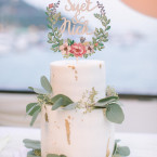 給自己親手做的結婚蛋糕