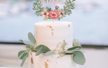 給自己親手做的結婚蛋糕