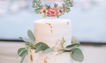 給自己親手做的結婚蛋糕