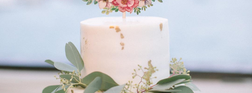 給自己親手做的結婚蛋糕
