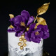 Metallic Engagement Cake!