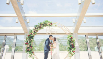 Beautiful wedding with wonderful weather!
