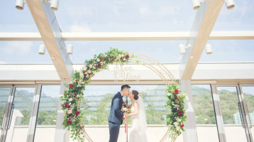 Beautiful wedding with wonderful weather!