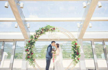 Beautiful wedding with wonderful weather!
